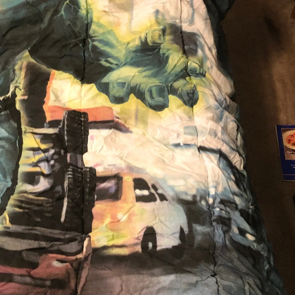Marvel Hulk Comforter - Green Superhero Bedding